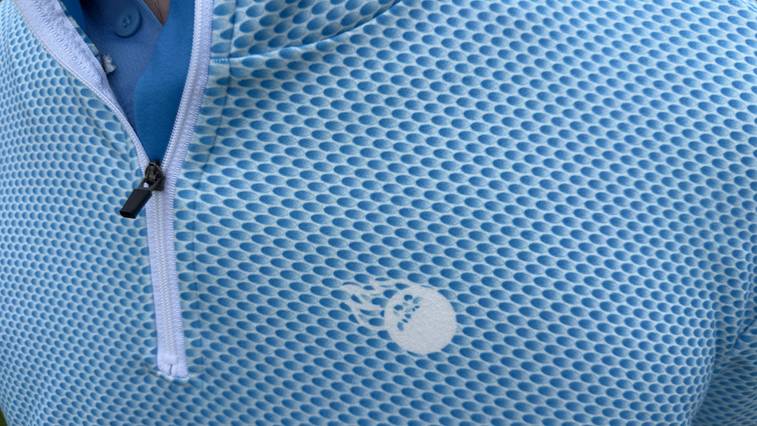 Saint Tropez Men's Quarter Zip Sweater