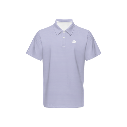 Bomb Golf Blue Bonnett Striped  Performance Polo Shirt