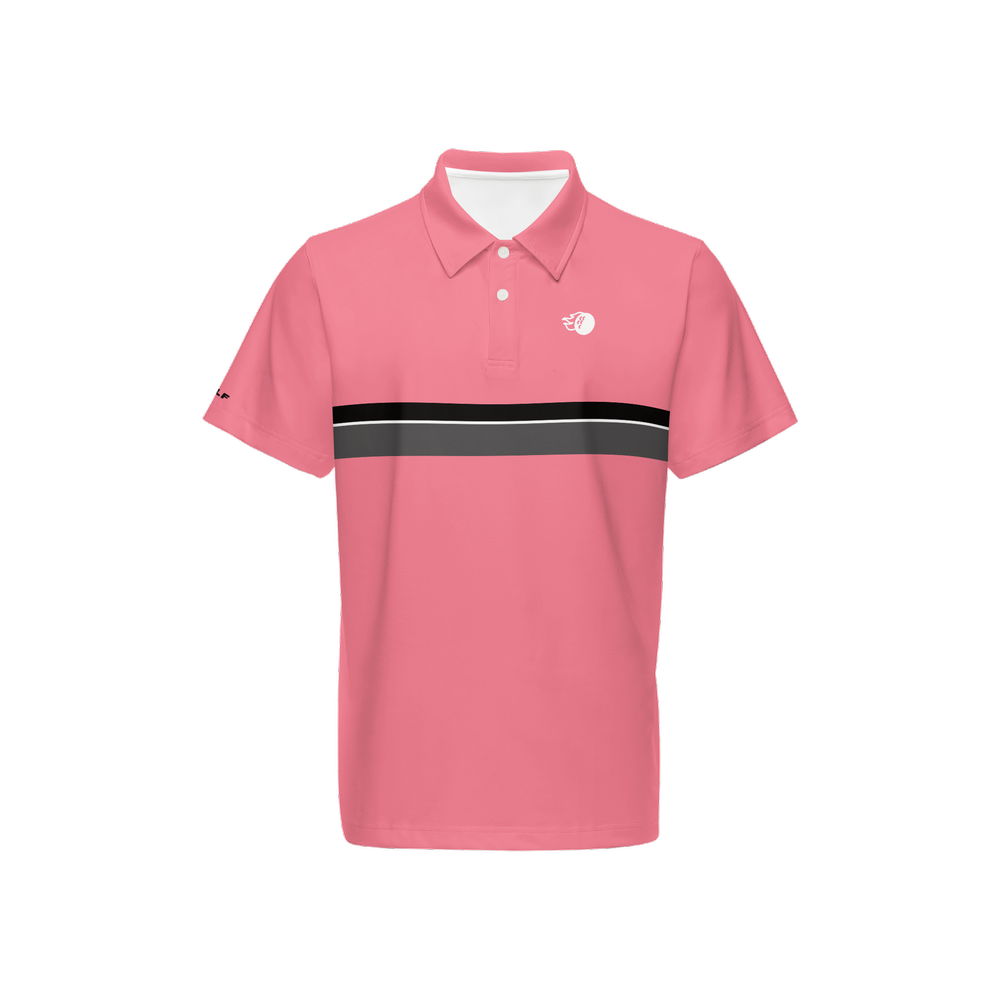 Bomb Golf West End Chest Stripe Performance Polo Shirt