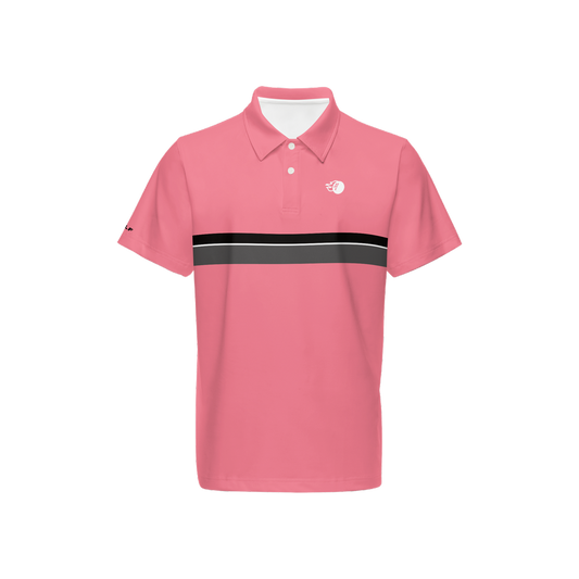 Bomb Golf West End Chest Stripe Performance Polo Shirt