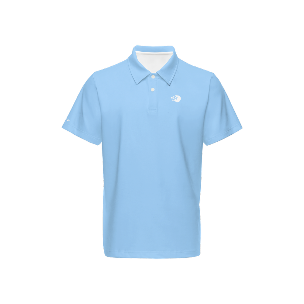 Bomb Golf Cerulean Sky Performance Polo Shirt