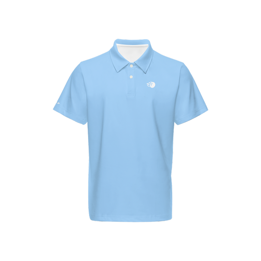 Bomb Golf Cerulean Sky Performance Polo Shirt